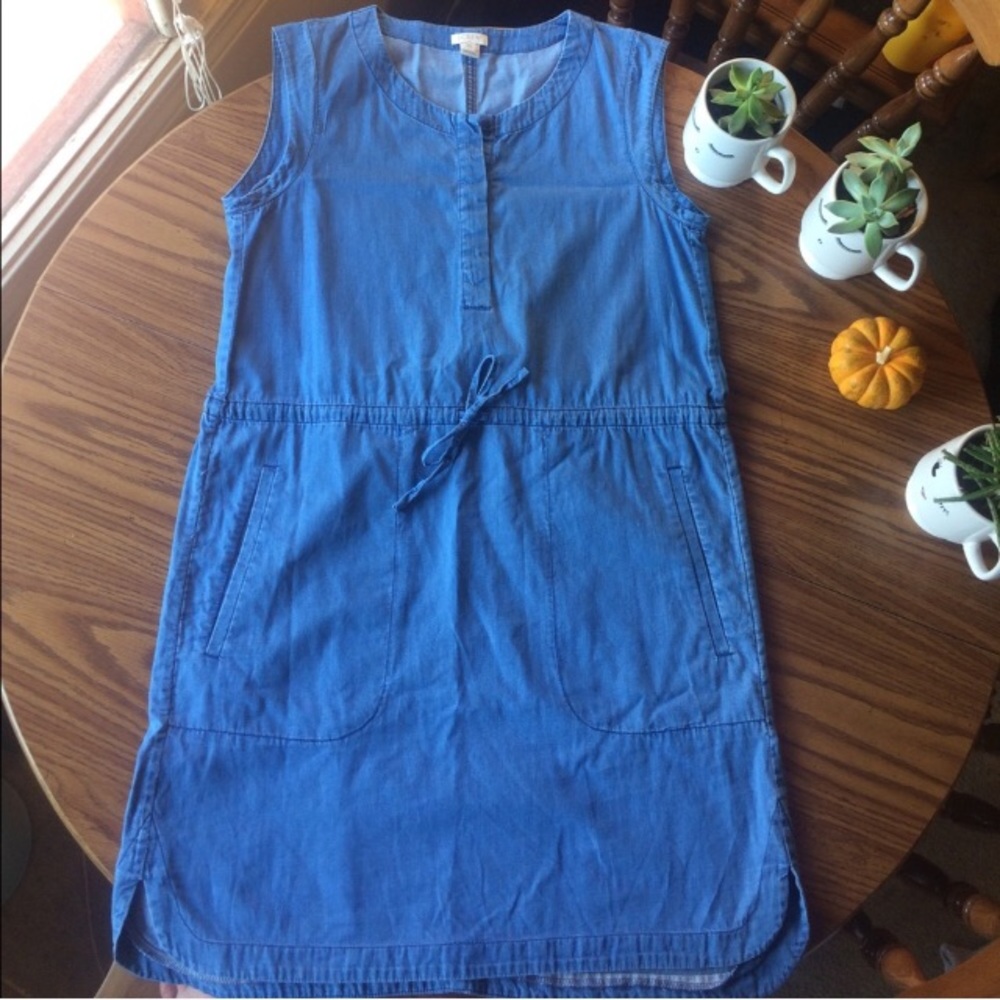 Chambray Smock Dress J. Crew